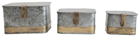 decorative chinese metal box with lid|Creative Co.